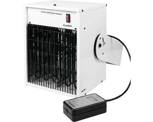Elektrot-Heizlüfter Eurom Gewerbe-Heizlüfter EK9000 9000 Watt inkl. Fernbedienung Elektrische Heizung mit digitaler Steuerung und 9 Kilowatt Leistung