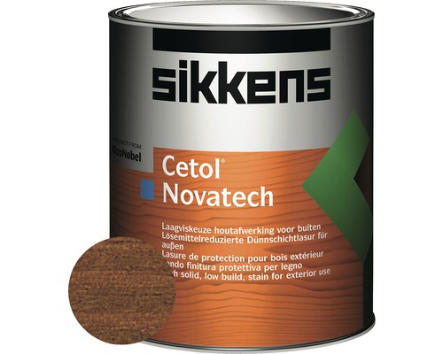 SIKKENS Lasur Cetol Novatech 009 Eiche dunkel 1 L Sikkens Cetol Novatech Holzlasur für den Aussenbereich im Farbeimer