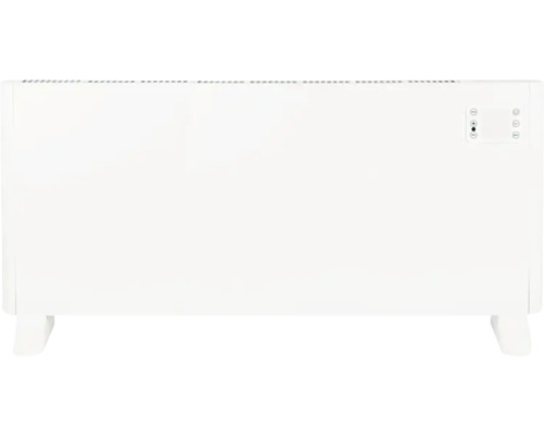 Weißer Elektroheizkörper mit Bedienfeld