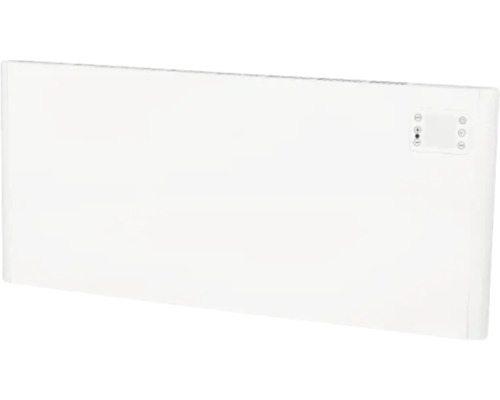 Weißer Elektroheizkörper mit Bedienfeld