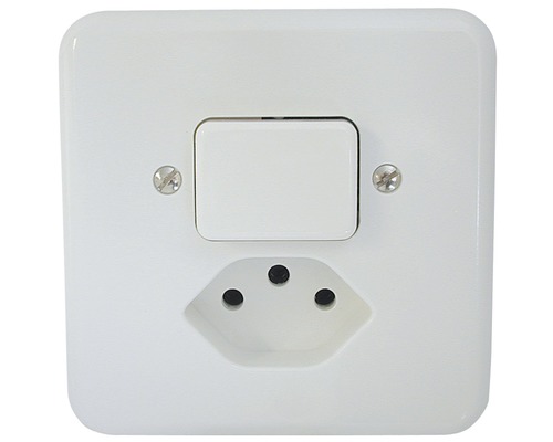 Steckdose mit Schalter für Elektroinstallation