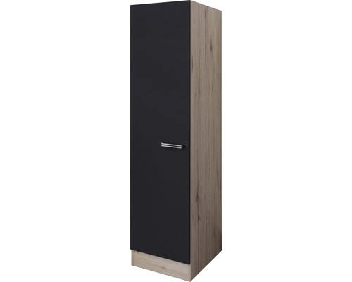 Geschirrschrank Flex Well Santo Anthrazit/San Remo Eiche hell 50x200x57 cm mit Drehtür-0