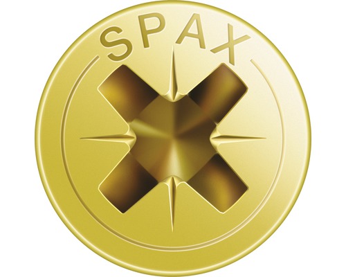 Detailansicht Schraubenkopf der Marke Spax
