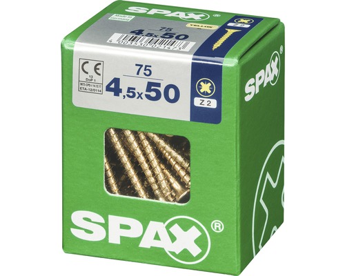 Spax Schrauben im Karton, Größe 4,5x50