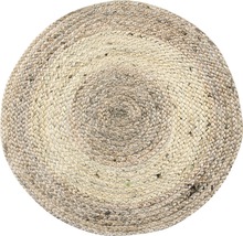 Runder Teppich aus Jute