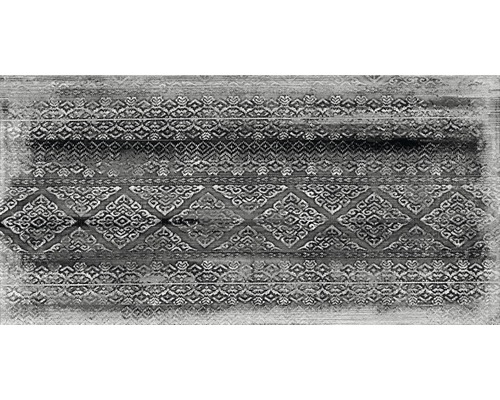 Feinsteinzeug Dekorfliese Desire 30x60 cm anthrazit matt Teppich mit grafischem Muster