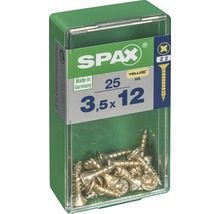 Spax Schrauben 3,5x12 Millimeter in einer Verpackung
