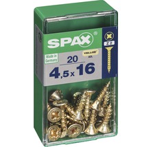 Spax Universalschrauben, 4,5 x 16 Millimeter, 20 Stück in einer Packung