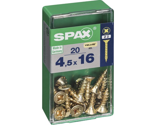 Spax Universalschrauben, 4,5 x 16 Millimeter, 20 Stück in einer Packung