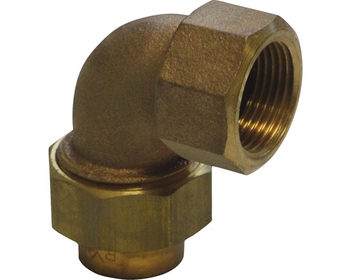 Winkelverschraubung Viega konischdichtend 15x1/2" Rotguss 114787 konischdichtend Messing Winkelstück mit Innengewinde für Sanitärinstallationen