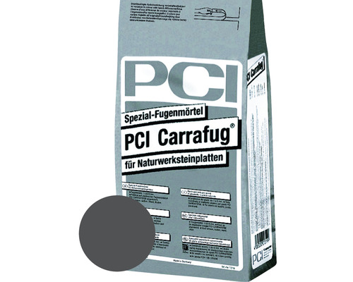 PCI Carrafug® Spezial Fugenmörtel für Naturwerksteinplatten anthrazit 5 kg PCI Carrafug Spezial-Fugenmörtel für Naturwerksteinplatten