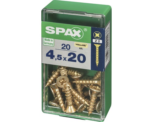 Spax Schrauben 4,5x20 Millimeter im Behälter