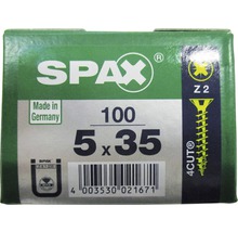 SPAX Schrauben Packung mit 100 Stück, Größe 5x35