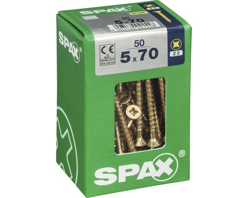 Spax Schrauben 5x70 mm im Karton