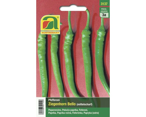 Gemüsesamen Austrosaat Pfefferoni 'Ziegenhorn Bello'