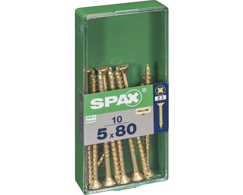 Spax Schrauben im 10er Pack, 5x80 Millimeter