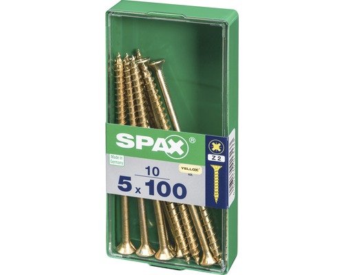 Spax Schrauben 5x100 Millimeter im Kunststoffbehälter