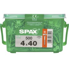Spax Schrauben 4 x 40 Millimeter, 500 Stück in transparenter Box