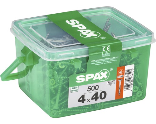 Spax Schrauben 4 x 40 Millimeter in Kunststoffbox