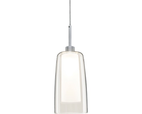 Pendelleuchte mit transparentem Lampenschirm
