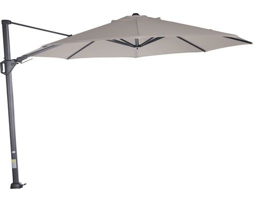 Sonnenschirm Ampelschirm Siena Garden Sunset N+ mit Kurbelfunktion Ø 350 cm Polyester taupe Sonnenschirm Ampelschirm Siena Garden Sunset N+ mit Kurbelfunktion Ø 350 cm Polyester taupe