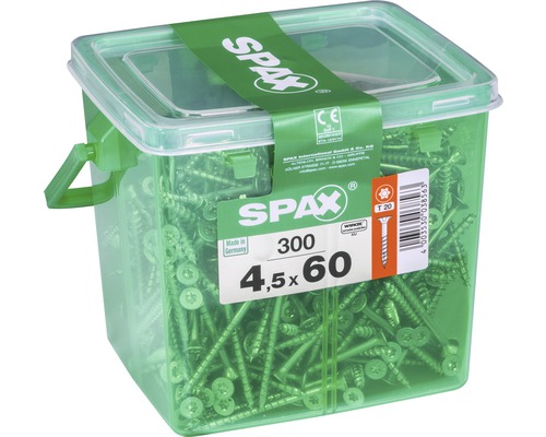 Spax Schrauben im Behälter, 4,5 x 60 Millimeter