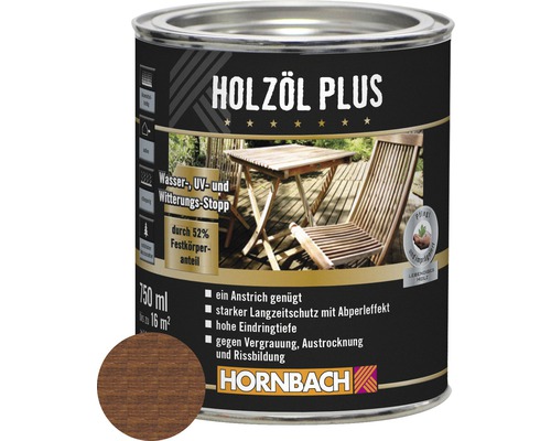 HORNBACH Holzöl Plus bangkirai 750 ml HORNBACH Holzöl Plus bangkirai 750 ml