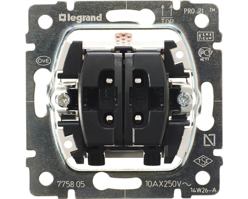 Serienschalter-Einsatz Legrand 775805 Legrand Logo Schaltereinsatz