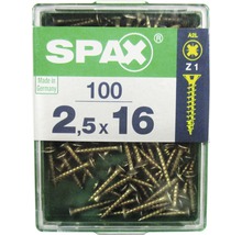 Spax Schrauben 2,5x16, Packung mit 100 Stück