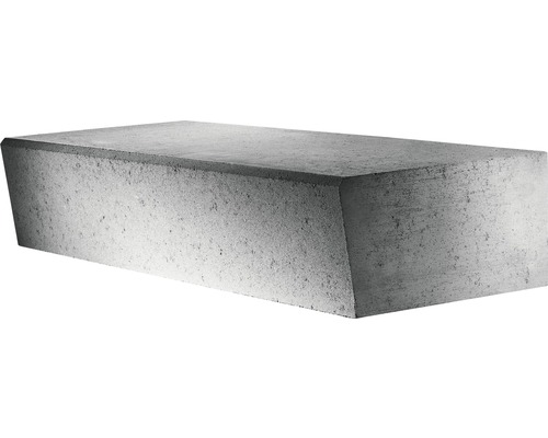 Beton Hohlblockstufe unterschnitten/schräg grau 50 x 32 x 16 cm