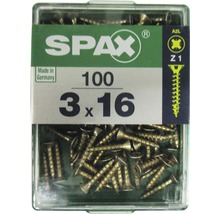 Spax Schrauben 3x16 mm, Packung mit 100 Stück