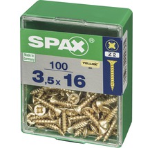 Spax Universalschrauben, 3,5 x 16 mm, 100 Stück in transparenter Box