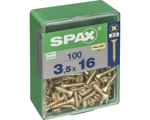 Spax Schrauben 3,5x16 mm in Kunststoffbox
