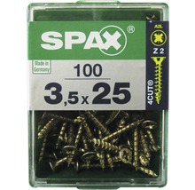 Spax Universalschrauben 3,5x25 mm, 100 Stück in einer Packung