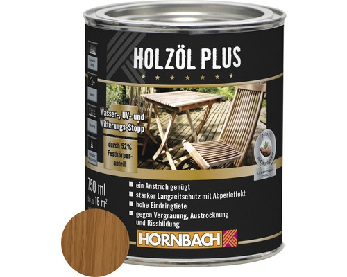 HORNBACH Holzöl Plus teak 750 ml HORNBACH Holzöl Plus teak 750 ml