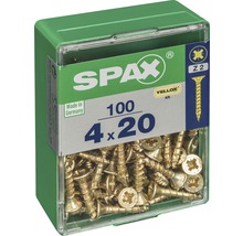 Spax Schrauben, 4x20 mm, 100 Stück in Kunststoffverpackung
