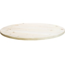 Runde Tischplatte aus Fichte