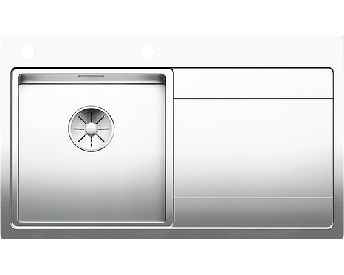 Spüle Blanco Divion II 45 S-IF links 510x860 mm Edelstahl Seidenglanz Spüle aus Edelstahl mit Abtropffläche