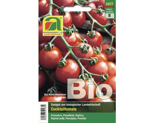 Gemüsesamen Austrosaat Bio Tomate 'Zuckertraube'