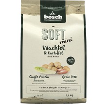 Bosch Soft Mini Hundetrockenfutter mit Wachtel und Kartoffel in 2,5 Kilogramm Verpackung