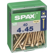 Spax Universalschrauben im Karton, 4 x 45 Millimeter, 40 Stück
