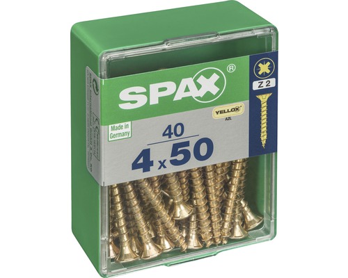 Spax Universalschrauben im Karton, 4,0 x 50 Millimeter