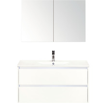 Waschtisch mit Unterschrank und Spiegelschrank für das Badezimmer