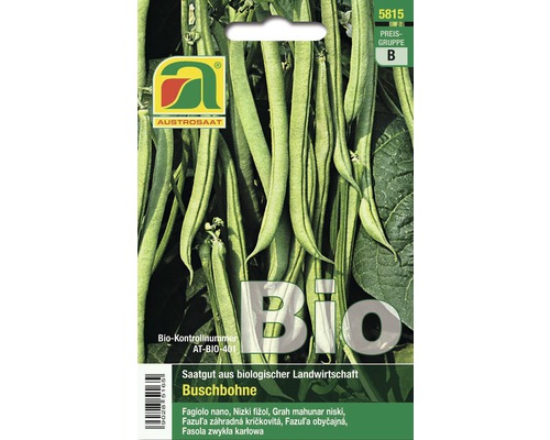 Gemüsesamen Austrosaat Bio Buschbohnen 'Maxi'