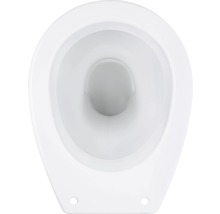 Weiße Keramik Toilette Innenansicht