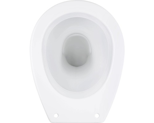 Weiße Keramik Toilette Innenansicht