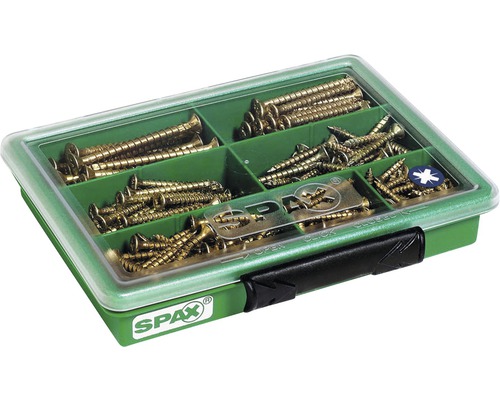 Sortimentskasten mit verschiedenen Schrauben