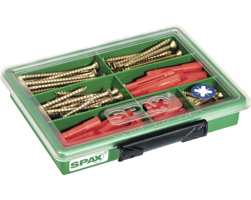 Sortimentskasten mit Schrauben und Dübeln