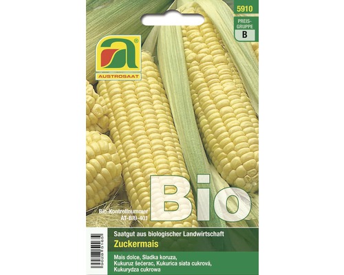 Gemüsesamen Austrosaat Bio Zuckermais 'Golden Bantam'