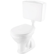 Weißes Stand-WC mit Spülkasten